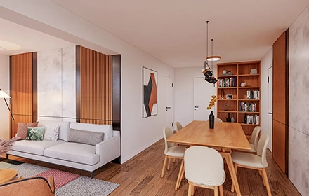 Apartment Interior Design & Furniture Layout