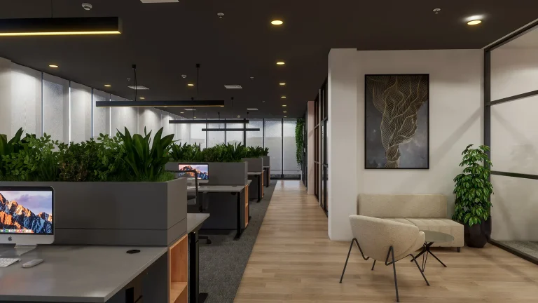 Modern Office interior design and 3d visuals- Stylearch 3D architecture Portfolio